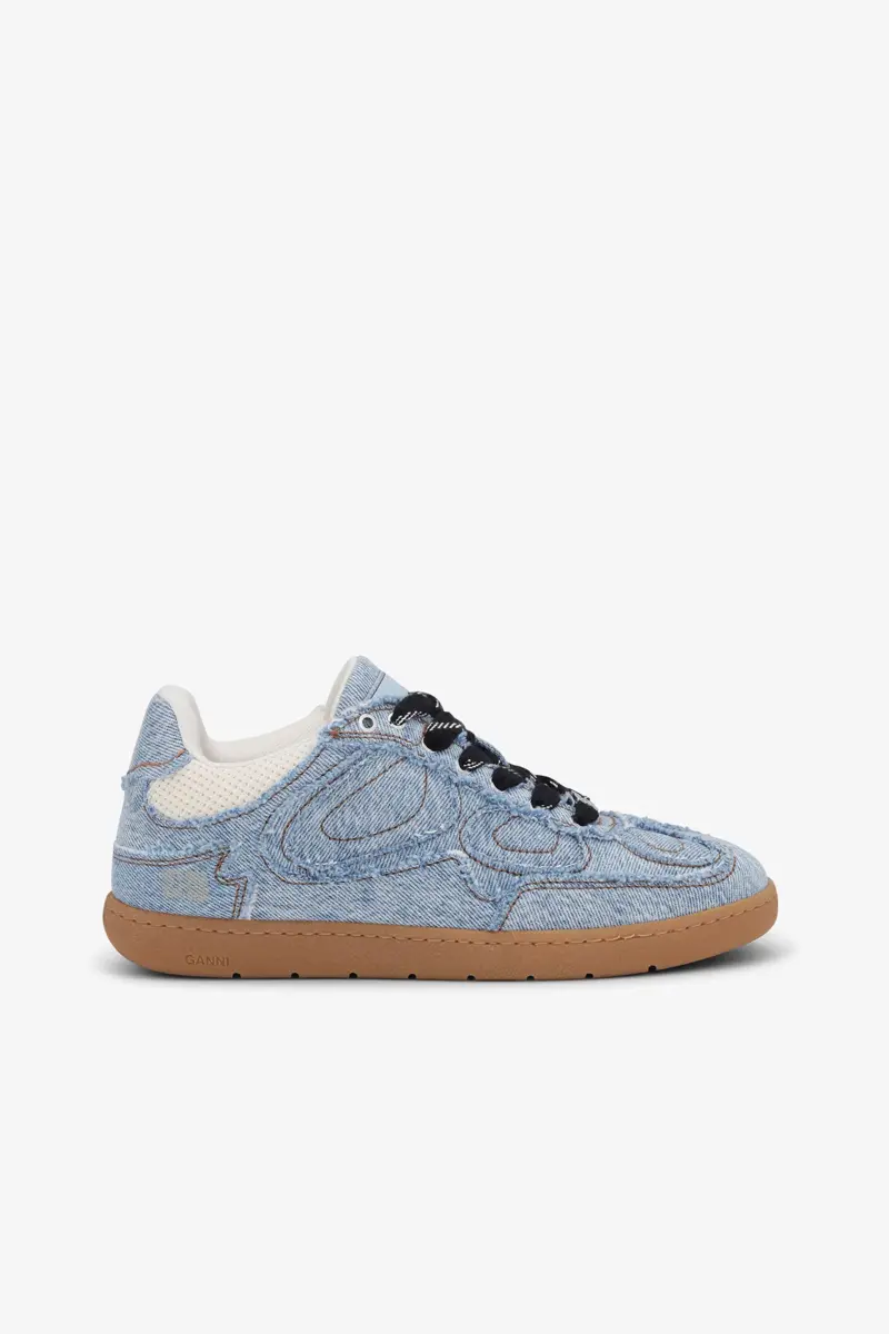08 Denim sneakers met onafgewerkte randen