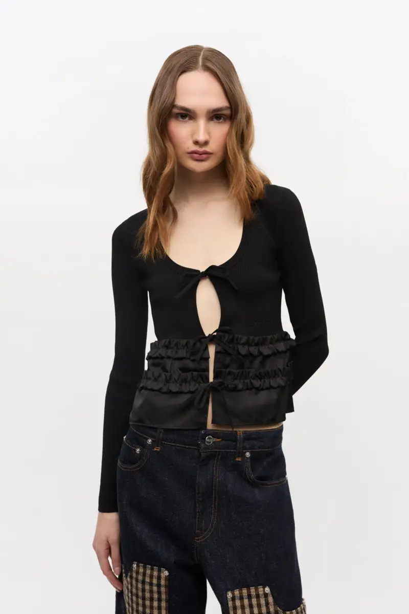 Gemêleerd gebreid vest