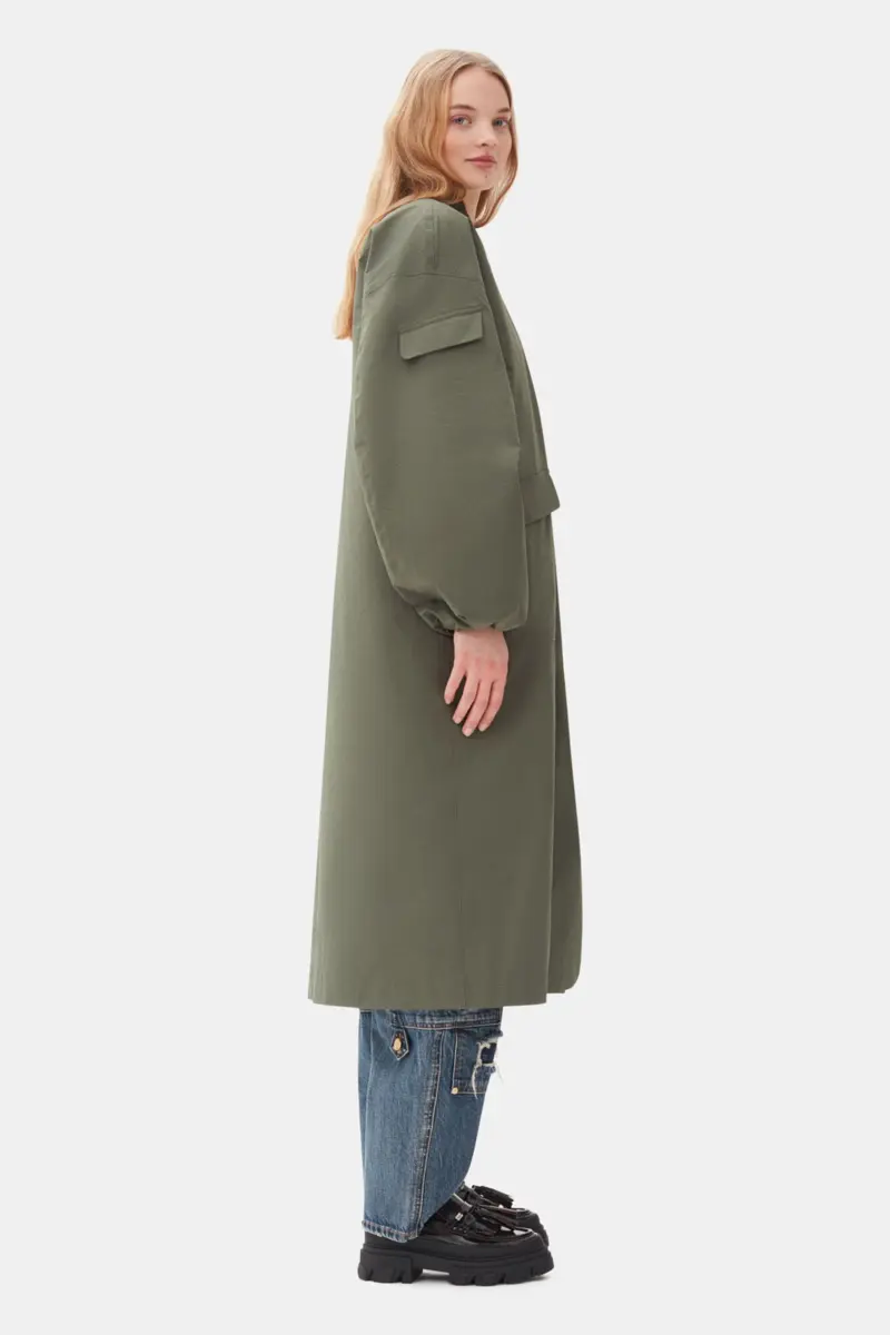 Groene oversized jas van Tech Seersucker Groene oversized jas van Tech Seersucker