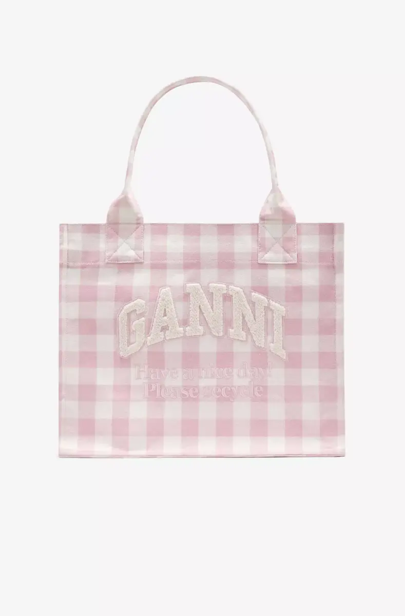 Grote tas met Vichy-ruitmotief