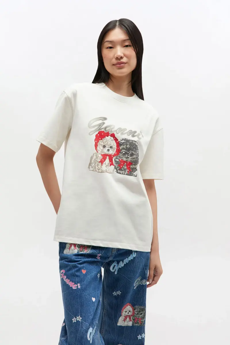 Ivoor T-shirt met dierenprint