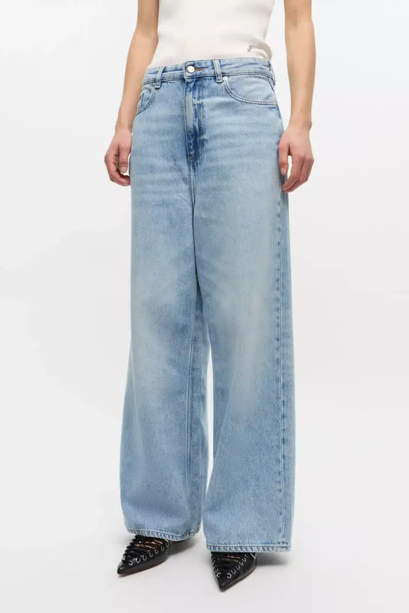 Lichtblauwe baggy jeans
