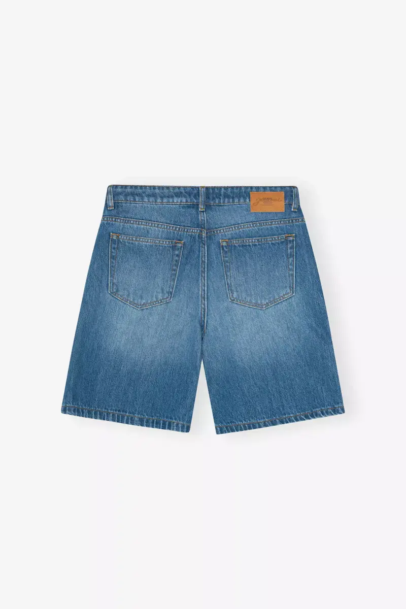 Middenblauwe denim shorts