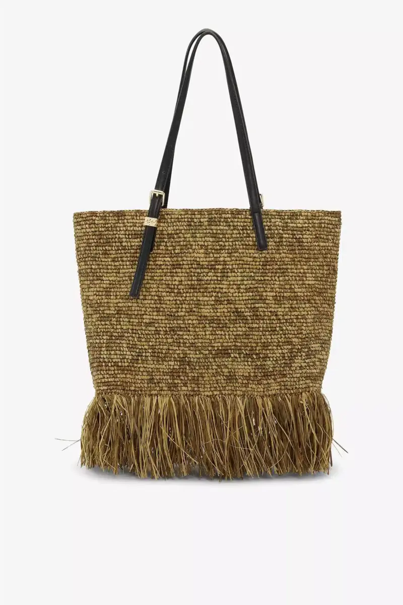 Raffia Tote Fringes Bag Small Raffia Tote Fringes Bag Small
