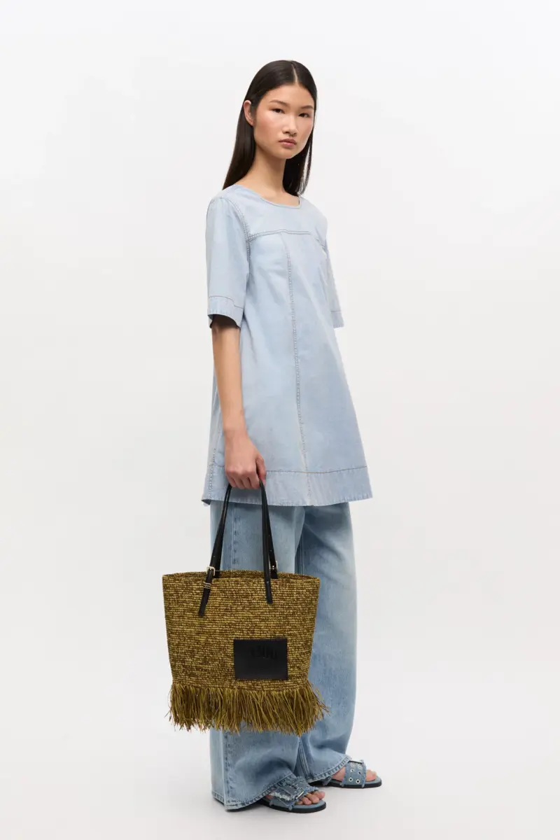 Raffia Tote Fringes Bag Small Raffia Tote Fringes Bag Small