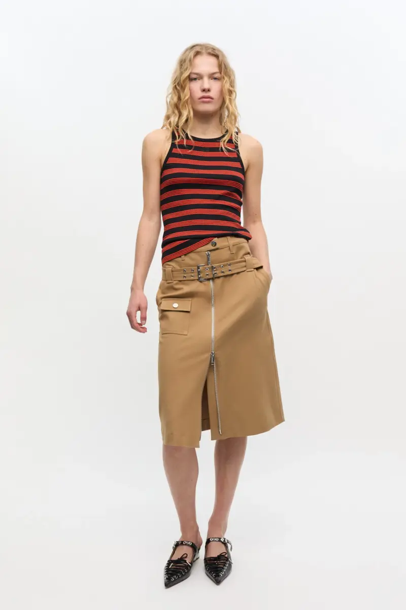 Rood gestreepte tanktop van zacht katoen